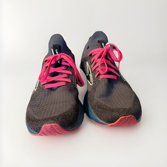 Brooks Womens Levitate 5 Dark Gray Blue Pink Running Shoes Sneakers Size 9 B - Picture 4 of 6
